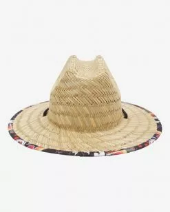 BILLABONG Boys' Tides Print Straw Lifeguard Hat MULTI -Mens accessories Sales Store abbha00120 billabongp mul bck1