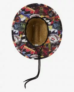 BILLABONG Boys' Tides Print Straw Lifeguard Hat MULTI -Mens accessories Sales Store abbha00120 billabongp mul dtl1