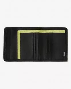 BILLABONG Tribong Lite Tri-Fold Wallet STEALTH -Mens accessories Sales Store abyaa00146 billabongp blk bck1