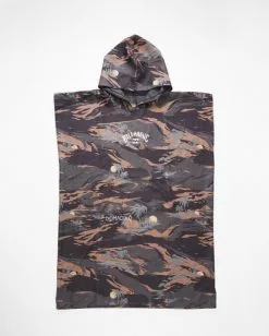 BILLABONG Nomadix x A/Div Hooded Poncho BLACK CAMO -Mens accessories Sales Store abyaa00151 billabongf cmm frt1