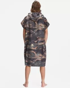BILLABONG Nomadix x A/Div Hooded Poncho BLACK CAMO -Mens accessories Sales Store abyaa00151 billabongw cmm bck1