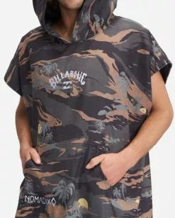 BILLABONG Nomadix x A/Div Hooded Poncho BLACK CAMO -Mens accessories Sales Store abyaa00151 billabongw cmm dtl1