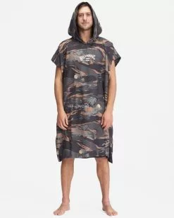 BILLABONG Nomadix x A/Div Hooded Poncho BLACK CAMO -Mens accessories Sales Store abyaa00151 billabongw cmm frt1