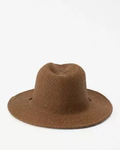 BILLABONG The Crusher Straw Hat BROWN 5 BILLABONG The Crusher Straw Hat BROWN -Mens accessories Sales Store abyha00154 billabongp brn bck1