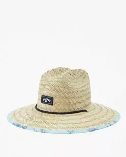 BILLABONG Tides Print Straw Lifeguard Hat DARK BLUE -Mens accessories Sales Store abyha00216 billabongp mre sd1