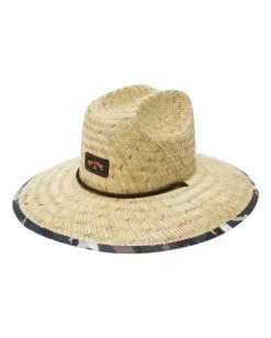 BILLABONG Tides Print Straw Lifeguard Hat DARK BLUE -Mens accessories Sales Store abyha00216 billabongp sag sd1
