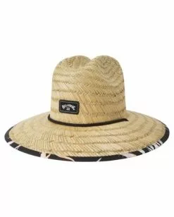 BILLABONG Tides Print Straw Lifeguard Hat DARK BLUE