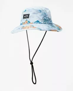 BILLABONG Big John Print Surf Safari Hat STEALTH -Mens accessories Sales Store abyha00218 billabongp lbl frt1