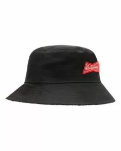 BILLABONG Budweiser Bow Bucket Hat BLACK -Mens accessories Sales Store abyha00246 billabongp blk sd2