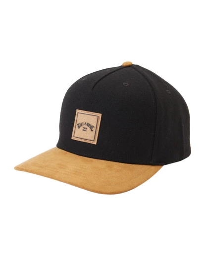 BILLABONG Stacked Up Snapback Hat BLACK/TAN 1 BILLABONG Stacked Up Snapback Hat BLACK/TAN