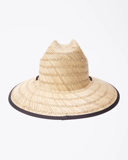 BILLABONG Pipeline Tides Print Straw Lifeguard Hat NATURAL 3 BILLABONG Pipeline Tides Print Straw Lifeguard Hat NATURAL - immagine 3
