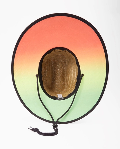 BILLABONG Pipeline Tides Print Straw Lifeguard Hat NATURAL 4 BILLABONG Pipeline Tides Print Straw Lifeguard Hat NATURAL - immagine 4