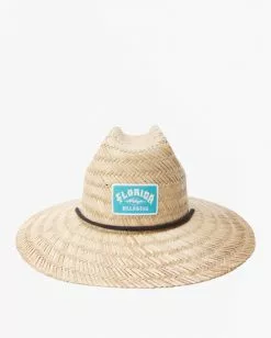 BILLABONG Tides Florida Straw Lifeguard Hat OFF WHITE -Mens accessories Sales Store abyha00318 billabongp dmi frt1