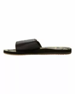 BILLABONG All Day Impact Print Slide Sandals CHARCOAL -Mens accessories Sales Store abyl100012 billabongp cmm sd1