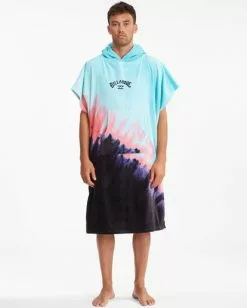 BILLABONG Hooded Towel AQUA -Mens accessories Sales Store abyww00116 billabongw aqu frt1