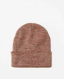 BILLABONG Stacked Heather Beanie OXBLOOD -Mens accessories Sales Store mabn3bsh billabongp oxb bck1