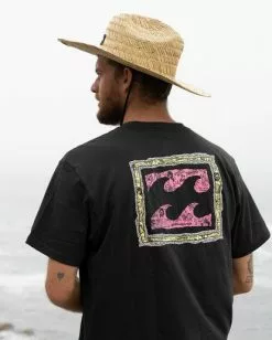 BILLABONG Tides Straw Lifeguard Hat BROWN -Mens accessories Sales Store mahw1bti billabongp nat frt1